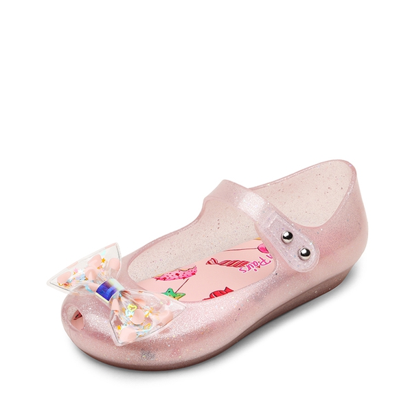 Girls Jelly Sandals with Bow - PINK -  0